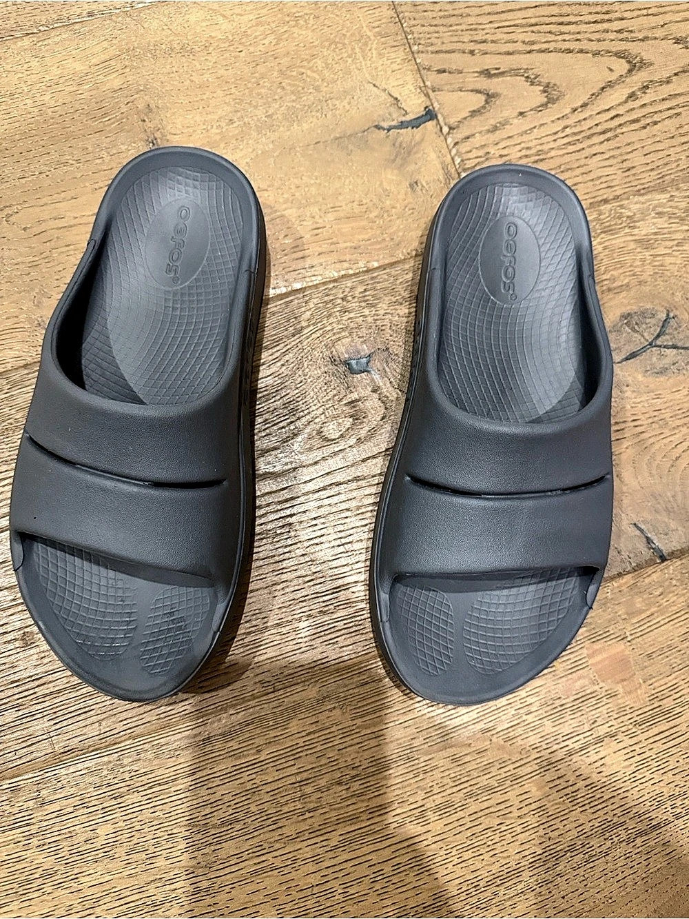 Oofos OOahh Slide Sandal Black Slides